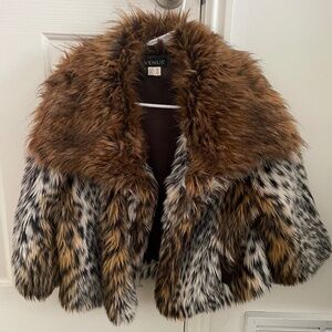Elegant Leopard Print Bolero Jacket